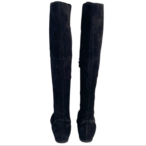 Salvatore Ferragamo Suede Over the Knee Boot | 9B - Picture 8 of 13